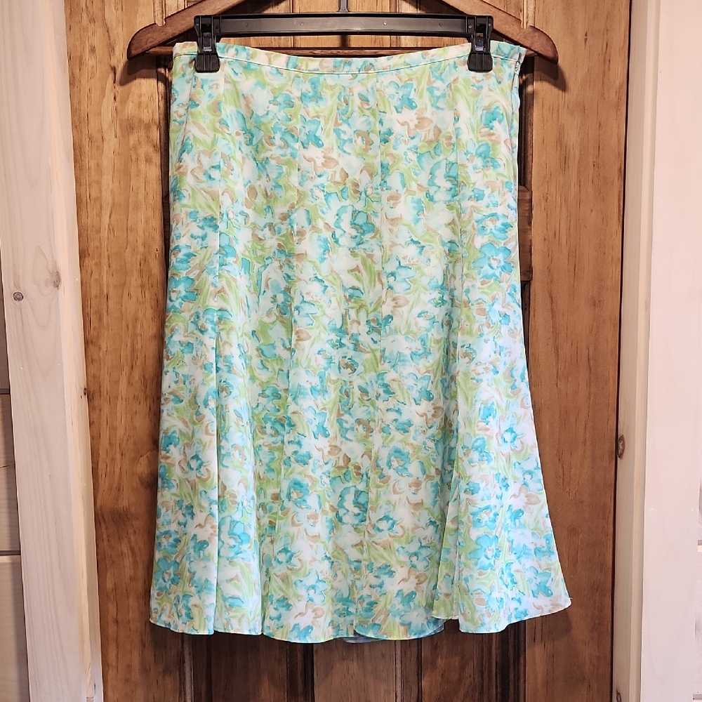 Vintage Y2K/90s Axcess By Liz Claiborne Floral A-Line Skirt